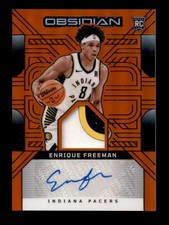 ENRIQUE FREEMAN 2024/25 PANINI OBSIDIAN ROOKIE ORANGE PATCH AUTO #47/99 BF9362