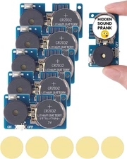 5PCS Cricket Noise Maker Prank, Hidden Sound Prank Device with 16 Sounds Beeping