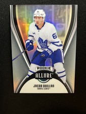 25-26 UD Allure Hockey Rookie Black Rainbow Parallel 107 Jacob Quillan