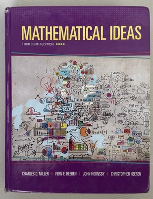 Pearson Mathematical Ideas 13th Edition Hardcover Textbook 2015 English