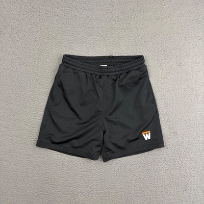 Who Jung Woo Shorts Mens Medium Black Mesh Basketball Activewear Sports Gym