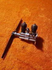 Cox Engine - Custom Inline Twin Cylinder Cox Motor Rare - KIK25