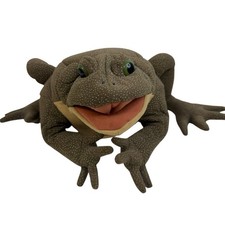 Folkmanis Folktails Bullfrog Hand Puppet Large Toad Frog Full Body Realistic