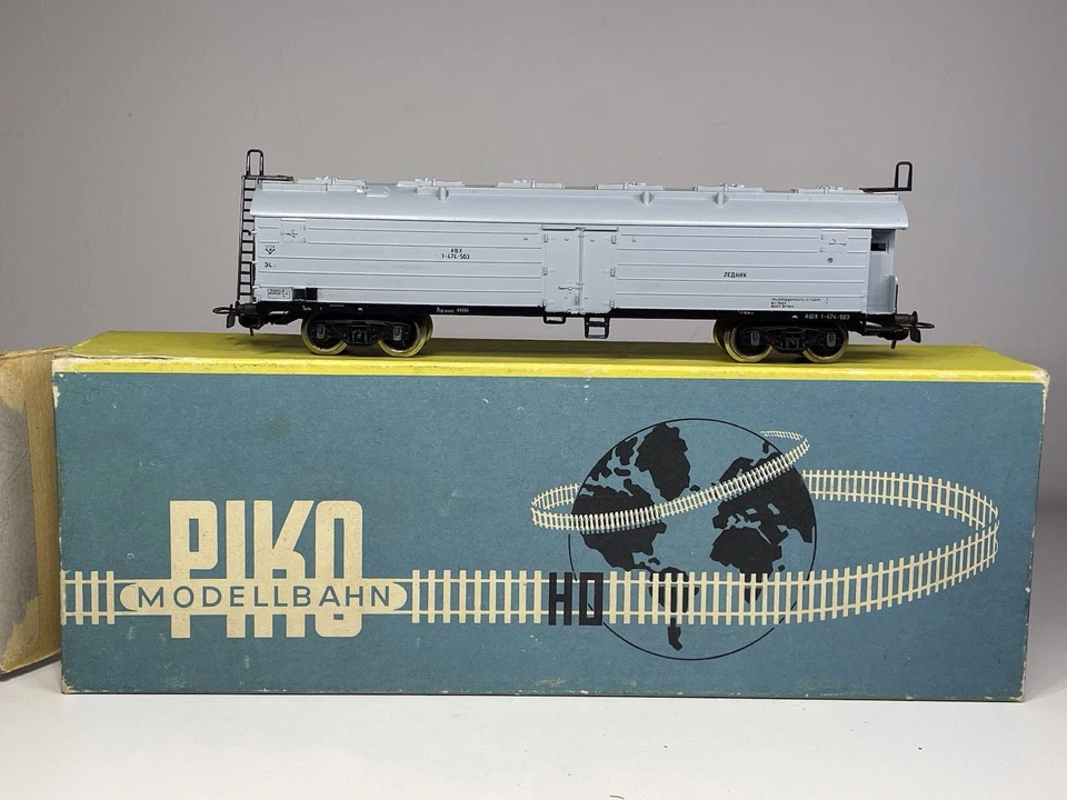 Rare PIKO HO Scale 5/6409-19 Russia USSR CCCP Bogie Refrigerated Van 1-474-503 - Image 2 of 4