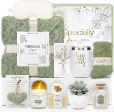 Get Well Gifts for Women Self Care Gifts Basket - Relaxing Spa Care Package Afte