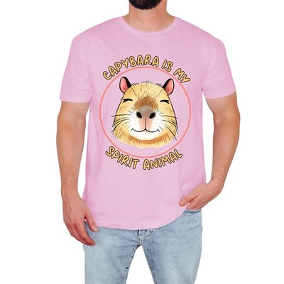 Lustiges Capybara Herren T-Shirt süß Geist Tierliebhaber Cartoon Geburtstag Geschenk