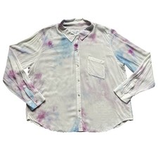 Camisa Rails Mujer Talla XXL 2XL Botón Tie Dye Anna Aurora Ligera