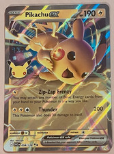 Pikachu ex 054/128 Doppia Rara Carta Pokemon 30° Celebrazione Inglese