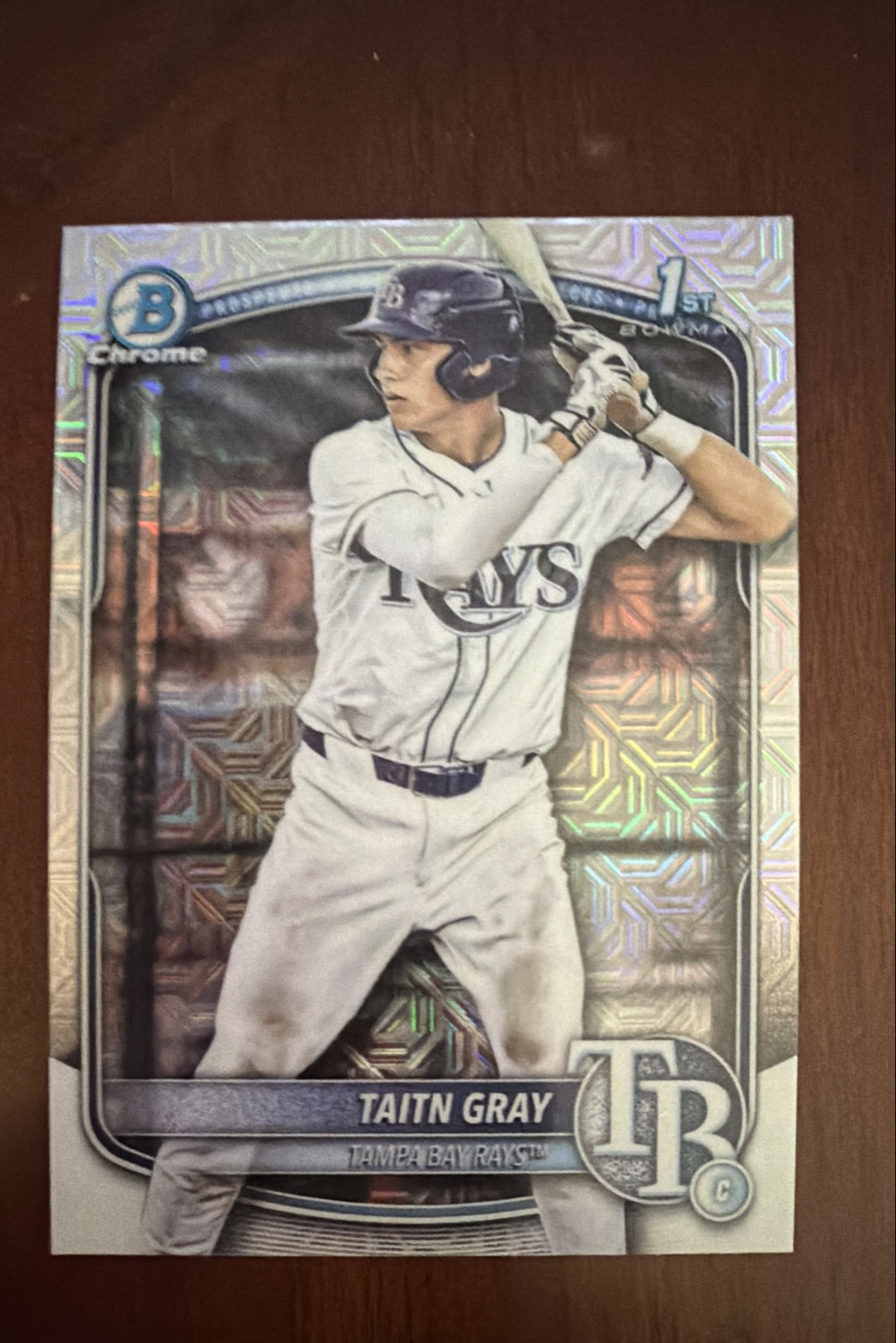 2025 Bowman Draft - Chrome Taitn Gray #BDC-7 Mojo Refractor (RC)