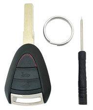 Smart Key Fob Case Shell Fits For Porsche Boxster 987 Cayman 911 997 S Black Smart Key Fob Case Shell Fits For Porsche Boxster 987 Cayman 911 997 S Black
