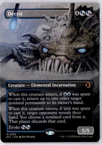 Deceit (Borderless) #293 Lorwyn Eclipsed MTG Mythic