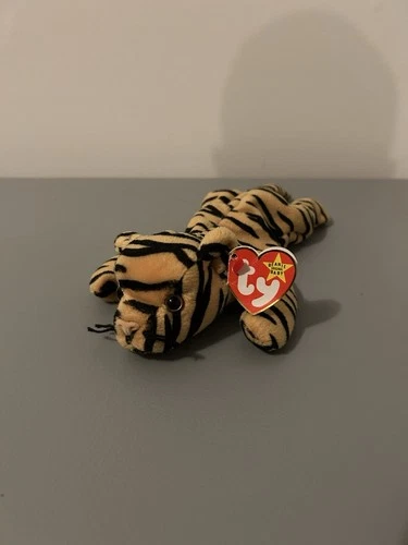 "Stripes" the Tiger (1995) Ty Beanie Baby - Vintage Plush