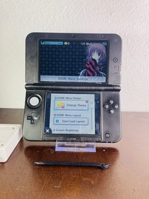 Nintendo 3DS XL LL Gray Handheld English Console Charger Stylus SD US TESTED