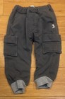 Petit Indi Baby Cargo Pants Gray 9 Months Solid Pattern Elastic Waist Pockets — photo 1