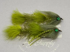2ea. Olive Double Gonga Variants . Great articulated streamer for your arsenal.