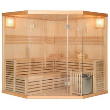 Deluxe Ofen Sauna WHASKY-XL-BIG  Massivholzsauna Saunaanlage Ofensauna