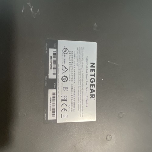 Netgear ProSafe GS748T V5 48-Port Gigabit Ethernet Smart Switch - Picture 8 of 8
