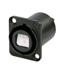 Neutrik NO4FDW-A Multi-Mode opticalCON Female Quad Chassis Connector Black