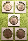5x 1964 Kennedy  90% Silver Halves