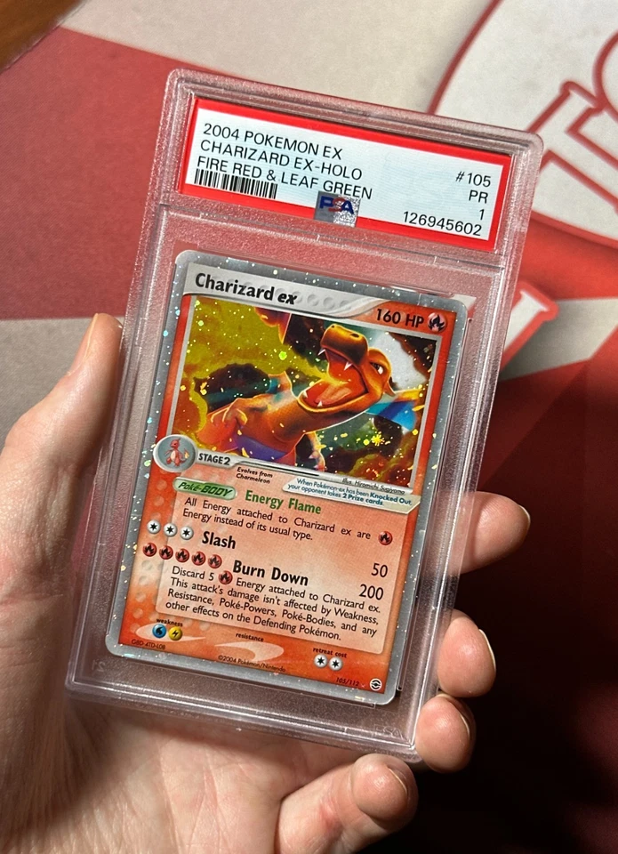 CHARIZARD EX 105/112 EX FireRed & LeafGreen PSA 1 PR NEW CERT Pokemon TCG card - Image 2 of 4