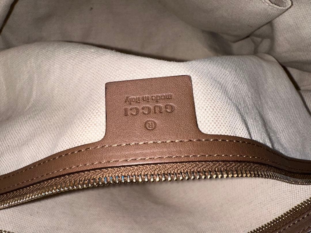 Gucci Micro Shima Leather Tote Bag Slightly Damaged Authentic Ladies Fashion thumbnail 8