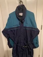 Men's Columbia Ski Suit, Large, black with green detail, immaculate condition