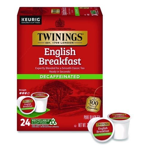 K-cups, English Breakfast Decaf, 0.11 Oz, 24/box, 2 Boxes/pa