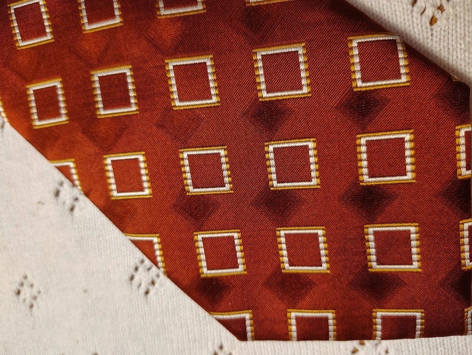 Declaración Corbata para Hombres Corbata Prendas para el Cuello Seda Borgoña Diamante 4W 58L Negocios Formal Foto 2 de 4