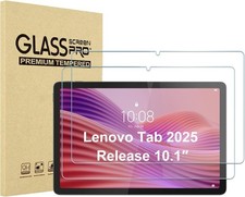 2 Pack Screen Protector for Lenovo Tab 10.1" 2025, Tempered Glass Film Guard