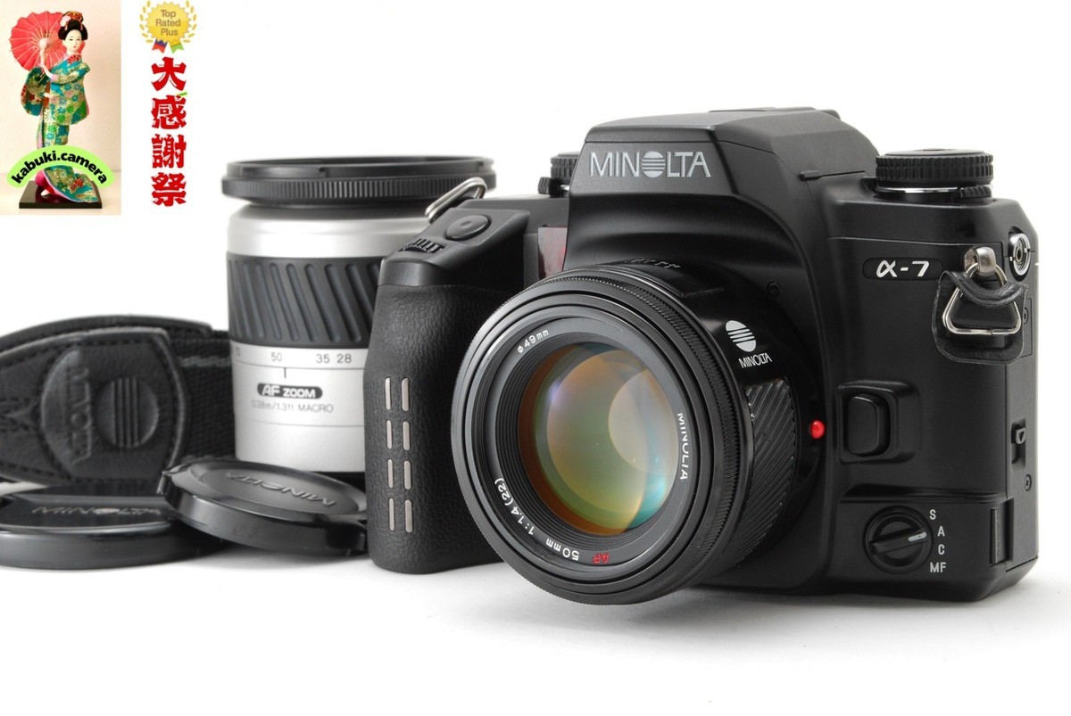 ミノルタ Minolta a7 A7 AF 50mm F/1.4 2lens 《 Near MINT 》 Minolta α7 a7 AF 50mm f1.4 AF 28-80mm