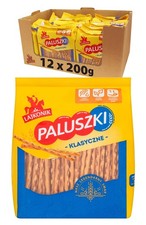 Lajkonik - Paluszki Salty Sticks 200g (Pack of 12) - Salted Baked Savoury Snack