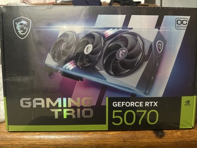 New MSI NVIDIA GeForce RTX 5070 12G GAMING TRIO OC 12GB GDDR7 PCIe Graphics Card
