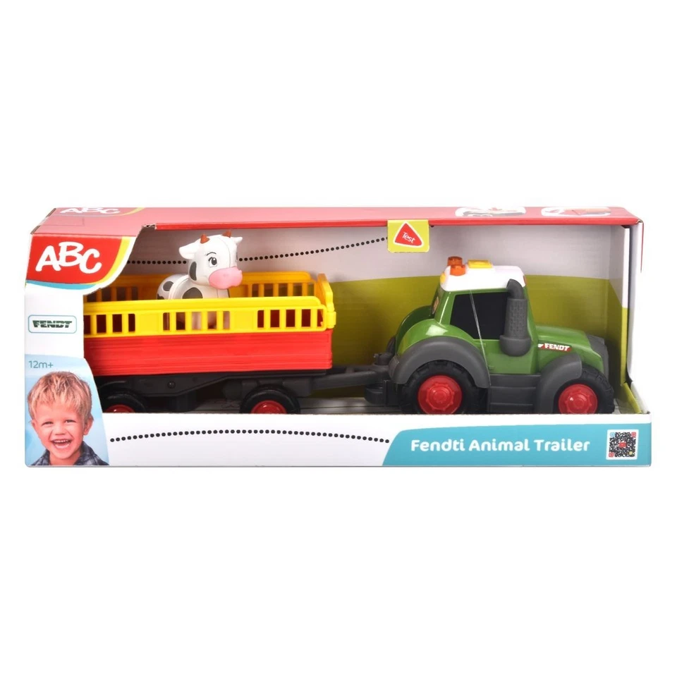 Dickie Toys ABC Traktor Fendt mit Anhänger 30cm Spielzeug Fahrzeug Kinder - Bild 2 von 4