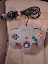 Official Nintendo 64 GRAY Controller AUTHENTIC OEM N64 NUS-005 Loose Stick