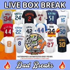 ATLANTA BRAVES Gold Rush autographed/signed baseball jersey: Live BoxBreak