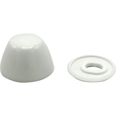 Wal-Rich 1348003 Bolt Caps White Plastic Plumbing Commercial/Residential
