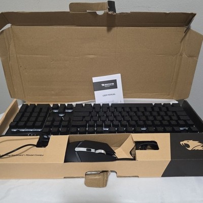 Genuine IBUYPOWER SA2210 RGB Light Up Gaming Keyboard & Mouse Combo NEW Open Box
