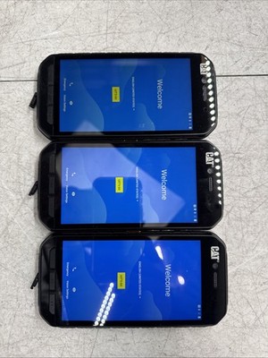 Lot Of 3 New Old Stock Caterpillar CAT  S41 32GB Rugged Waterproof Smartphone