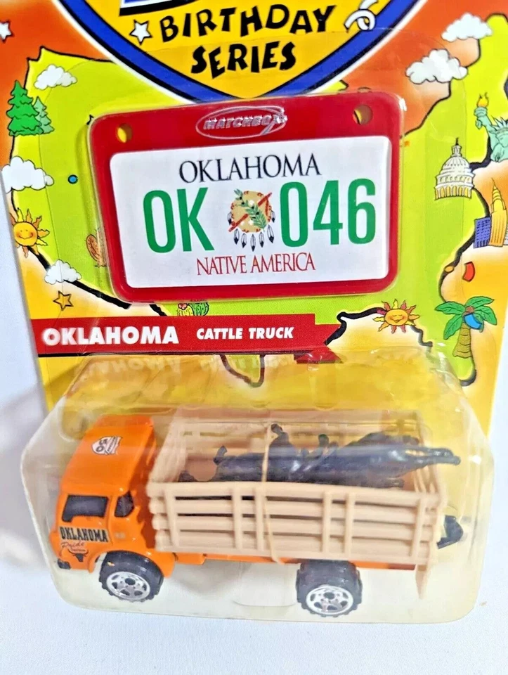 Matchbox Across America Oklahoma Dodge Cattle Truck Central Collection Gift NEW - Image 2 of 4