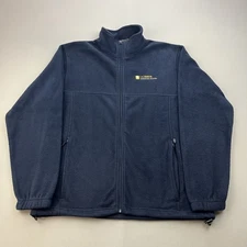 UC Davis Fleece Jacket Adult Medium Navy Blue Veterinary Medicine University Zip