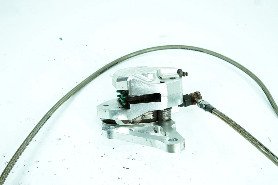 83 Harley Sportster 1000 XLX OEM Front Left Brake Caliper w/ Line Hose Pipe 1347 - Image 3 of 4