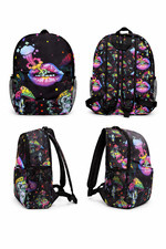 Colorful FUN Backpack with Front Pocket Side Mesh Pockets