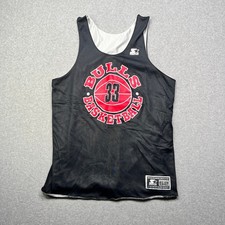 Vintage Starter Chicago Bulls 33 Reversible Basketball Jersey Mens 52 USA 90s