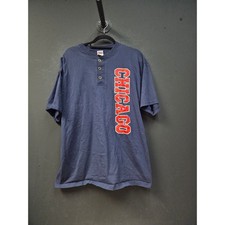 Vintage 1990s Chicago Henley Tee Size XL