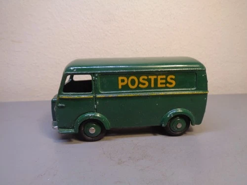 DINKY TOYS FRANCE No 25BV VINTAGE 1950'S PEUGEOT D3A POSTES MAIL VAN VERY GOOD