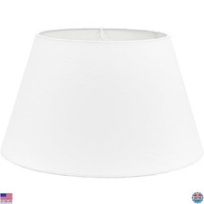 Large Round Empire Lamp Shade - 11.5" Top, 17.9" Bottom, 10.5" Height, Linen