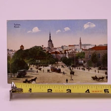 Vintage Estonia Tallinn. Reval. Postcard No. 1056 RSTF Stamp Box City View
