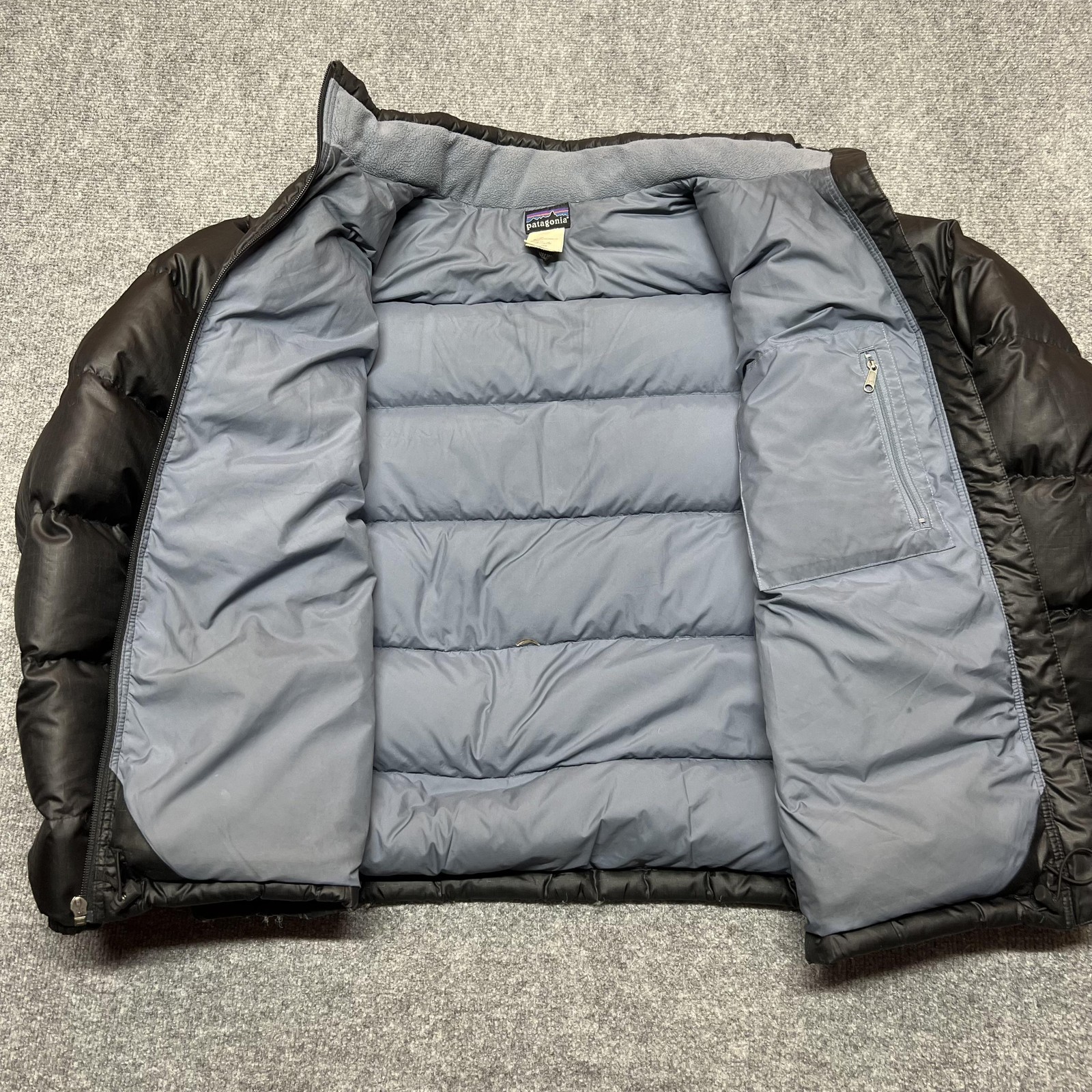 Vintage Patagonia Jacket Mens XL Black Down Puffer Insulated Full Zip 2006 Rare image 2