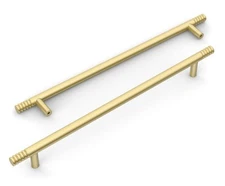 10 Pack Brushed Gold Cabinet Pulls 10 INCH (254MM) Hole Center AMERDECO