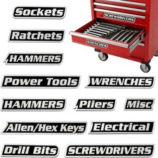 12 Pcs Magnetic Tool Box Labels 3d Printed Toolbox Labels Reusable Tool Box Or 12 Pcs Magnetic Tool Box Labels 3d Printed Toolbox Labels Reusable Tool Box Or